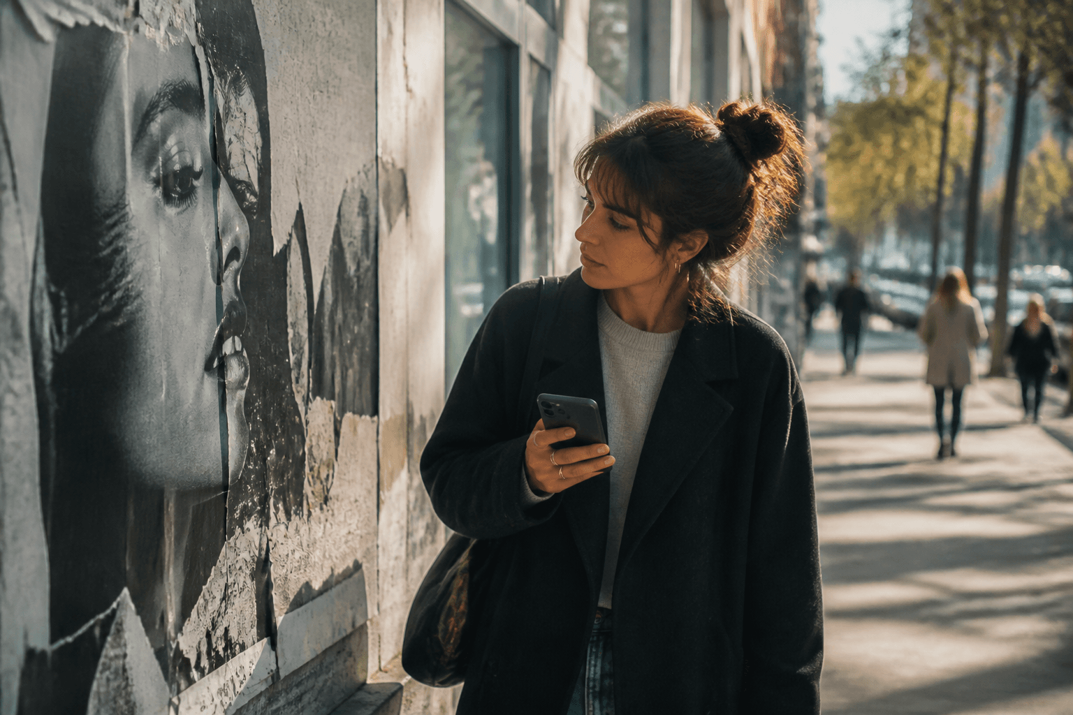 The street campaign isn't over when people walk past